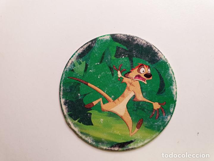 Juguetes antiguos y Juegos de colecci&oacute;n: TAZO PANINI CAPS - DISNEY EL REY LEON - TRASERA RE LEONE - N&ordm; 26