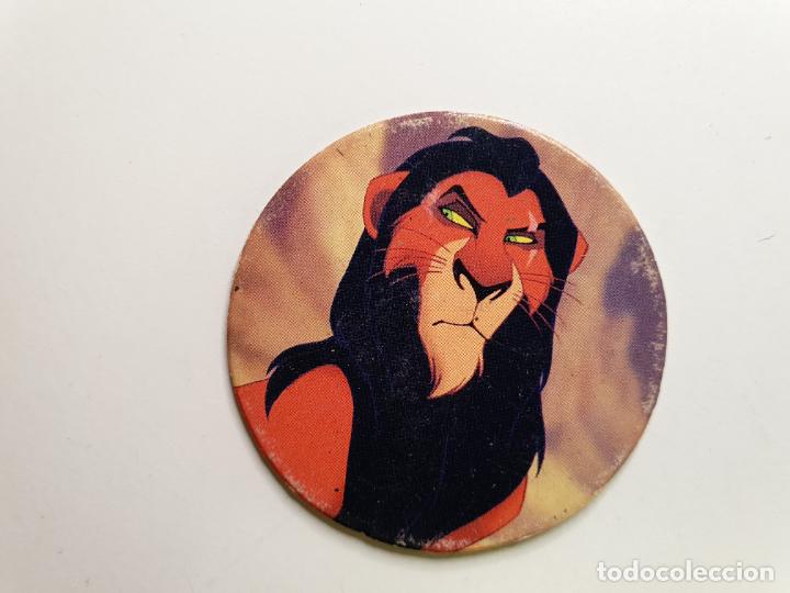 Juguetes antiguos y Juegos de colecci&oacute;n: TAZO PANINI CAPS - DISNEY EL REY LEON - TRASERA RE LEONE - N&ordm; 20
