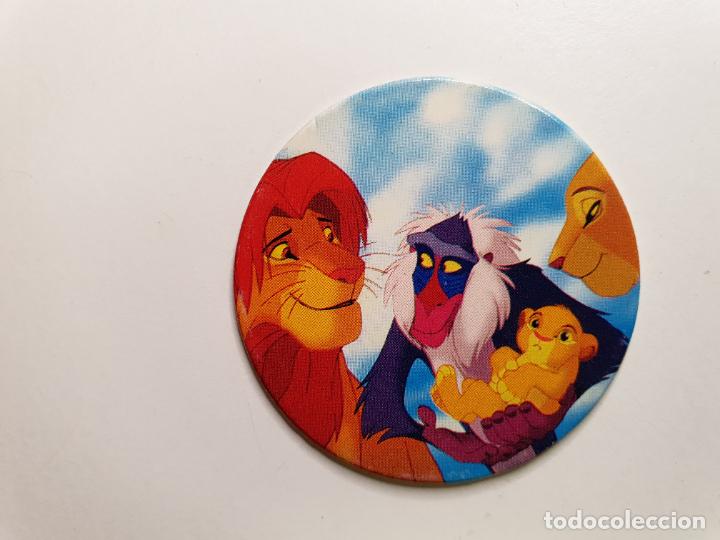Juguetes antiguos y Juegos de colecci&oacute;n: TAZO PANINI CAPS - DISNEY EL REY LEON - TRASERA RE LEONE - N&ordm; 36