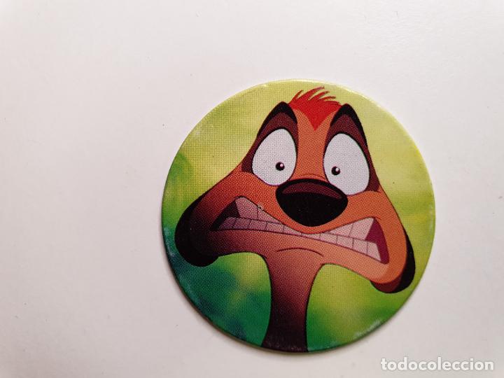 Juguetes antiguos y Juegos de colecci&oacute;n: TAZO PANINI CAPS - DISNEY EL REY LEON - TRASERA RE LEONE - N&ordm; 27
