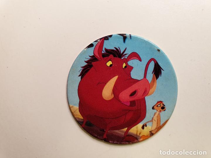 Juguetes antiguos y Juegos de colecci&oacute;n: TAZO PANINI CAPS - DISNEY EL REY LEON - TRASERA LEEUWEKONING - N&ordm; 24