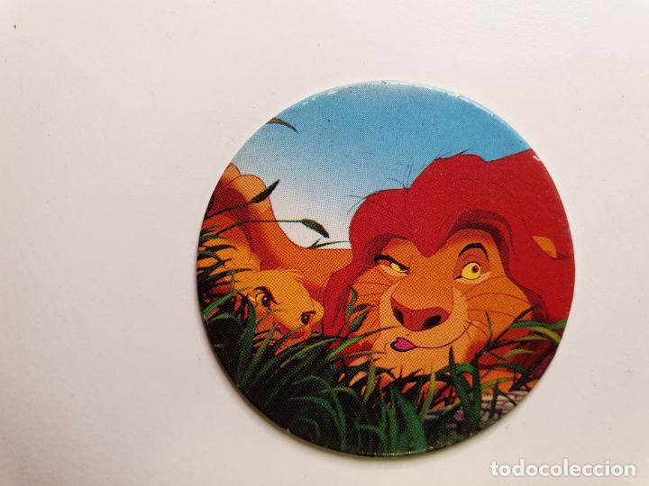 Juguetes antiguos y Juegos de colecci&oacute;n: TAZO PANINI CAPS - DISNEY EL REY LEON - TRASERA LEEUWEKONING - N&ordm; 7