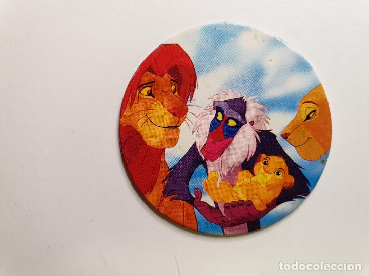 Juguetes antiguos y Juegos de colecci&oacute;n: TAZO PANINI CAPS - DISNEY EL REY LEON - TRASERA LION KING - N&ordm; 36
