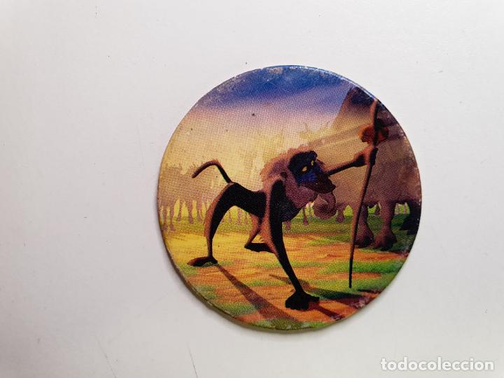 Juguetes antiguos y Juegos de colecci&oacute;n: TAZO PANINI CAPS - DISNEY EL REY LEON - TRASERA LION KING - N&ordm; 3