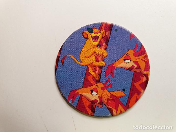 Juguetes antiguos y Juegos de colecci&oacute;n: TAZO PANINI CAPS - DISNEY EL REY LEON - TRASERA LION KING - N&ordm; 13