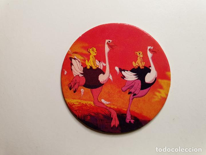 Juguetes antiguos y Juegos de colecci&oacute;n: TAZO PANINI CAPS - DISNEY EL REY LEON - TRASERA REY LEON - N&ordm; 12