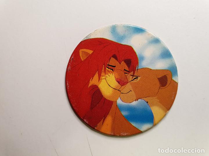Juguetes antiguos y Juegos de colecci&oacute;n: TAZO PANINI CAPS - DISNEY EL REY LEON - TRASERA REY LEON - N&ordm; 35