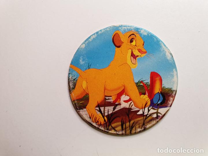 Juguetes antiguos y Juegos de colecci&oacute;n: TAZO PANINI CAPS - DISNEY EL REY LEON - TRASERA REY LEON - N&ordm; 9