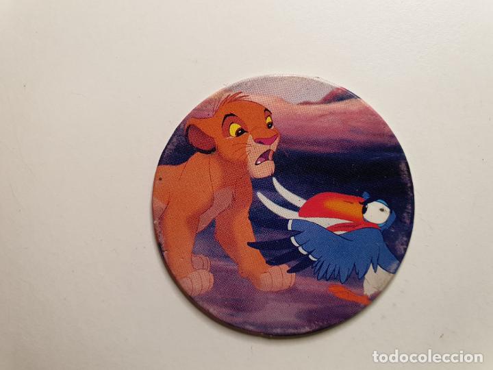 Juguetes antiguos y Juegos de colecci&oacute;n: TAZO PANINI CAPS - DISNEY EL REY LEON - TRASERA REY LEON - N&ordm; 16