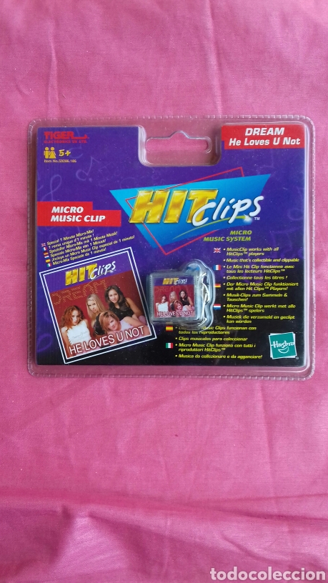 Juguetes antiguos y juegos de colecci&oacute;n: Hit Clips. Micro Music Clip &rdquo;He Loves U Not&rdquo;, de Dream. Hasbro-Tiger 2002.