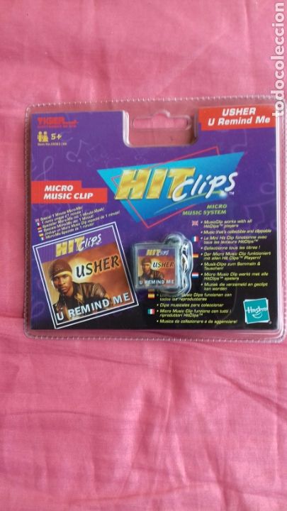 Juguetes antiguos y juegos de colecci&oacute;n: Hit Clips. Micro Music Clip &rdquo;U Remind Me&rdquo;, de Usher. Hasbro-Tiger 2002.