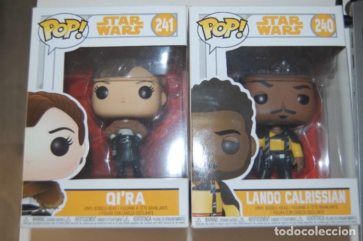 Juguetes antiguos y Juegos de colecci&oacute;n: LOTE 2 FUNKOS STARS WARS QI&acute;RA N&ordm; 241 Y LANDO CALRISSIAN N&ordm; 240. NUEVOS