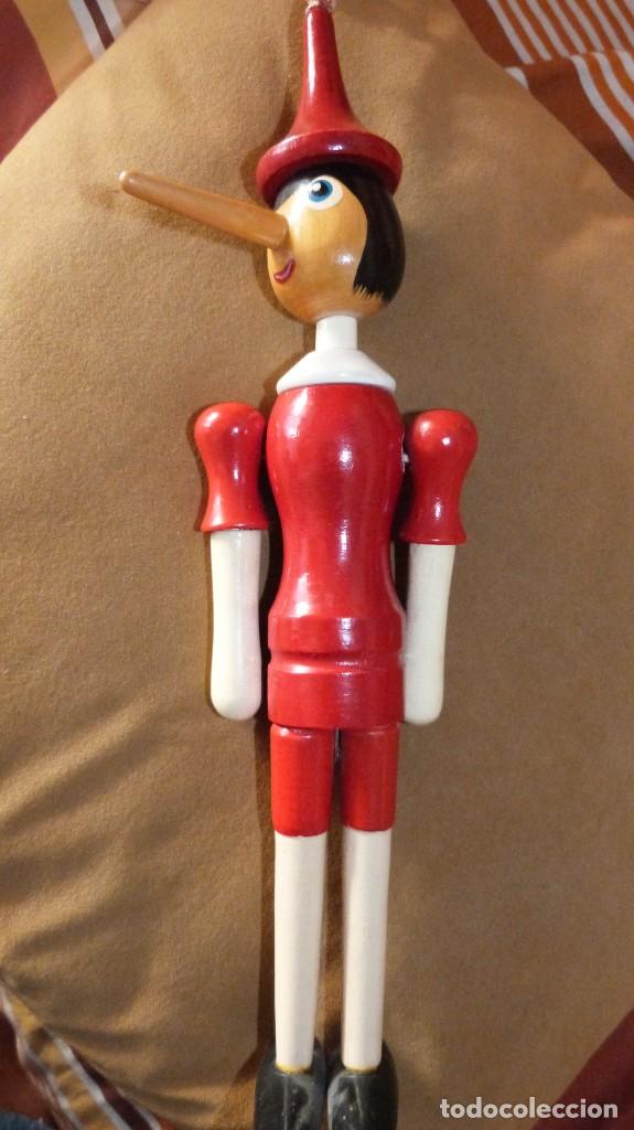 Juguetes antiguos y Juegos de colecci&oacute;n: MU&Ntilde;ECO SEMIARTICULADO PINOCHO, MADERA, 32 CMS