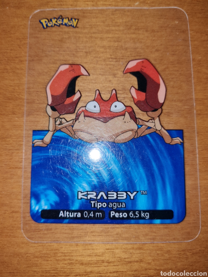 Juguetes antiguos y juegos de colecci&oacute;n: Carta Cromo lamincard lamincards Pokemon Krabby Nintendo 2005