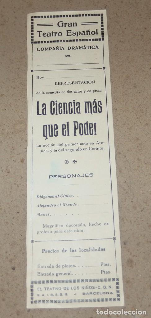 Juguetes antiguos y Juegos de colecci&oacute;n: LA CIENCIA M&Aacute;S QUE EL PODER,EL TEATRO DE LOS NI&Ntilde;OS,SEIX Y BARRAL