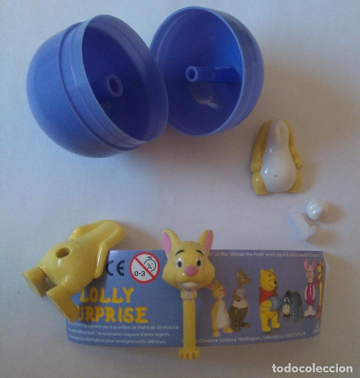 Juguetes antiguos y juegos de colecci&oacute;n: Lolly surprise winnie pooh winie poh disney figura conejo capsula bpz papel figurita mu&ntilde;eco