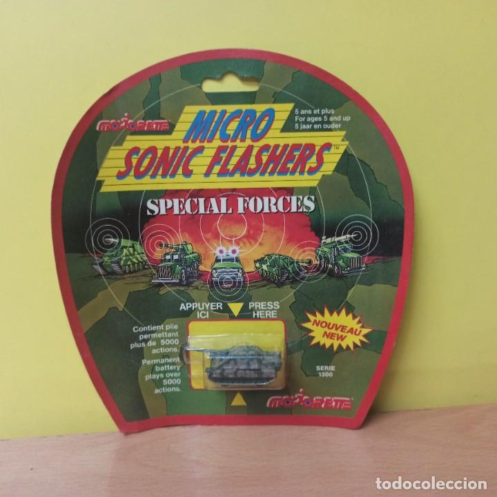 Juguetes antiguos y Juegos de colecci&oacute;n: ANTIGUO TANQUE - MICRO SONIC FLASHERS - SPECIAL FORCES - MAJORETTE - SIN ABRIR EN BLISTER ORIGINAL