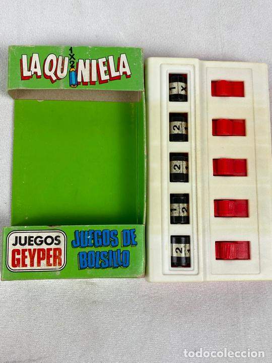 Juguetes antiguos y Juegos de colecci&oacute;n: La quiniela juegos de bolsillo Geyper Ref 779 a&ntilde;os 80