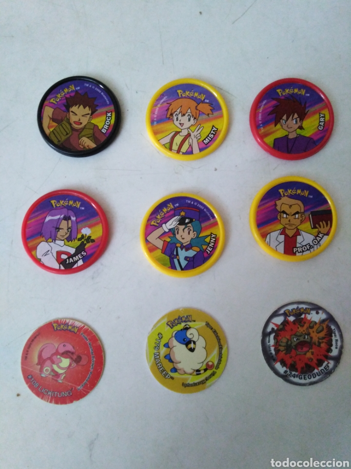 Brinquedos antigos e Jogos de cole&ccedil;&atilde;o: Lote de POKEMON ( 6 MASTER TAZO + 3 TAZO MATUTANO )
