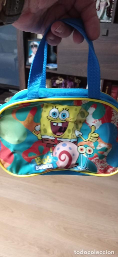 Juguetes antiguos y Juegos de colecci&oacute;n: BOLSO MERIENDA O NECESER BOB ESPONJA