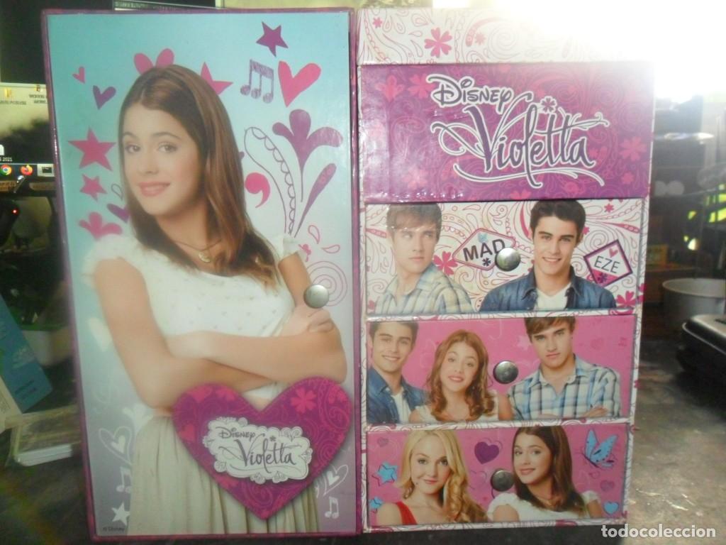 Juguetes antiguos y juegos de colecci&oacute;n: 487- Joyero Musical Doble Disney Violetta &ndash; &iexcl;Excelente Estado!