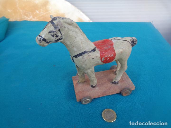 Giocattoli antichi e Giochi di collezione: ANTIGUO CABALLO DE CART&Oacute;N PIEDRA
