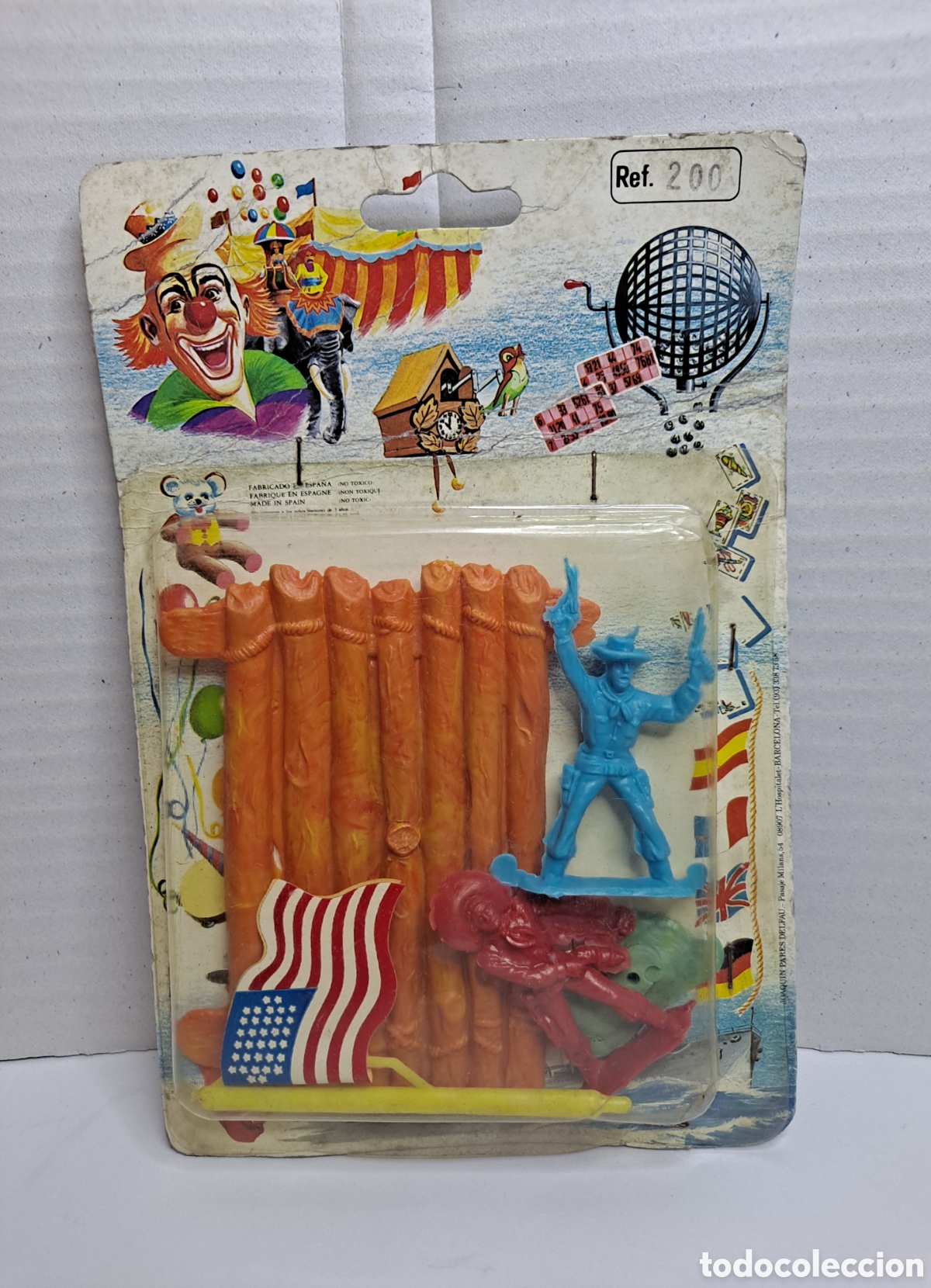 Juguetes antiguos y juegos de colecci&oacute;n: BLISTER FIGURAS OESTE. 2 VAQUEROS. NUEVO. JOAQU&Iacute;N PARES. MADE IN SPAIN. REF 200.