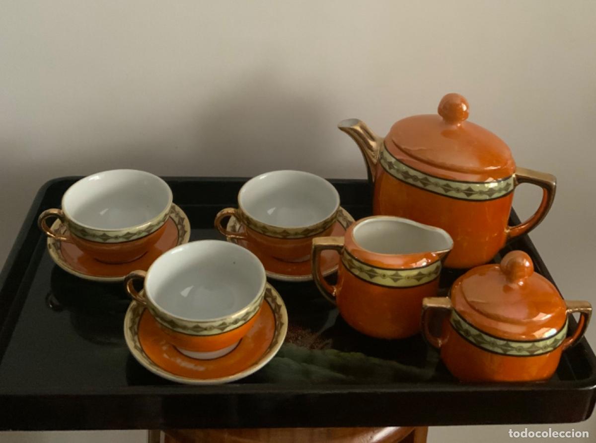 Juguetes antiguos y Juegos de colecci&oacute;n: ANTIGUO JUEGO DE CAFE DE JUGUETE, LOZA 16 PIEZAS