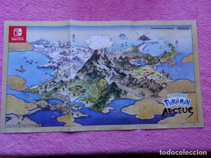 Juguetes antiguos y Juegos de colecci&oacute;n: mapa de Hisui leyendas pokemon arceus poster nintendo swittch 2021