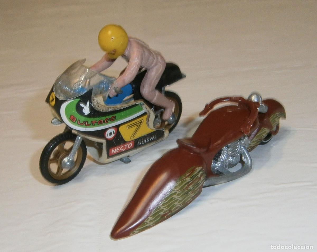 Juguetes antiguos y Juegos de colecci&oacute;n: dos motos una es de guisval