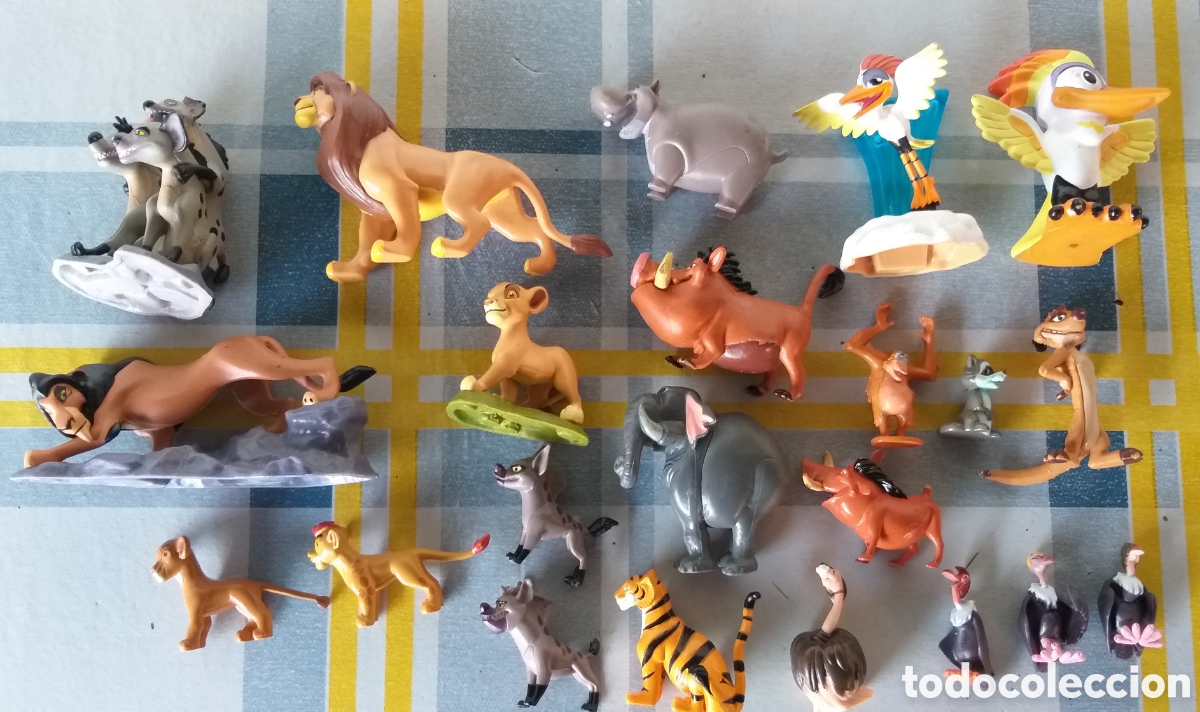 Juguetes antiguos y Juegos de colecci&oacute;n: LOTE PERSONAJES DISNEY REY LEON