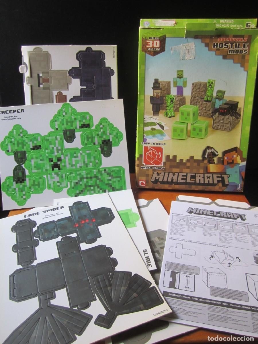 minecraft papercraft hostile mobs set (30 pieza - Comprar Outros brinquedos  antigos no todocoleccion