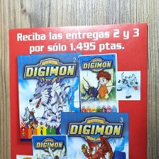 Juguetes antiguos y Juegos de colección: DIGIMON HOJA SUSCRIPCIÓN FASCÍCULOS PLANETA DEAGOSTINI NO TAZOS NI MATUTANO. Lote 379712669