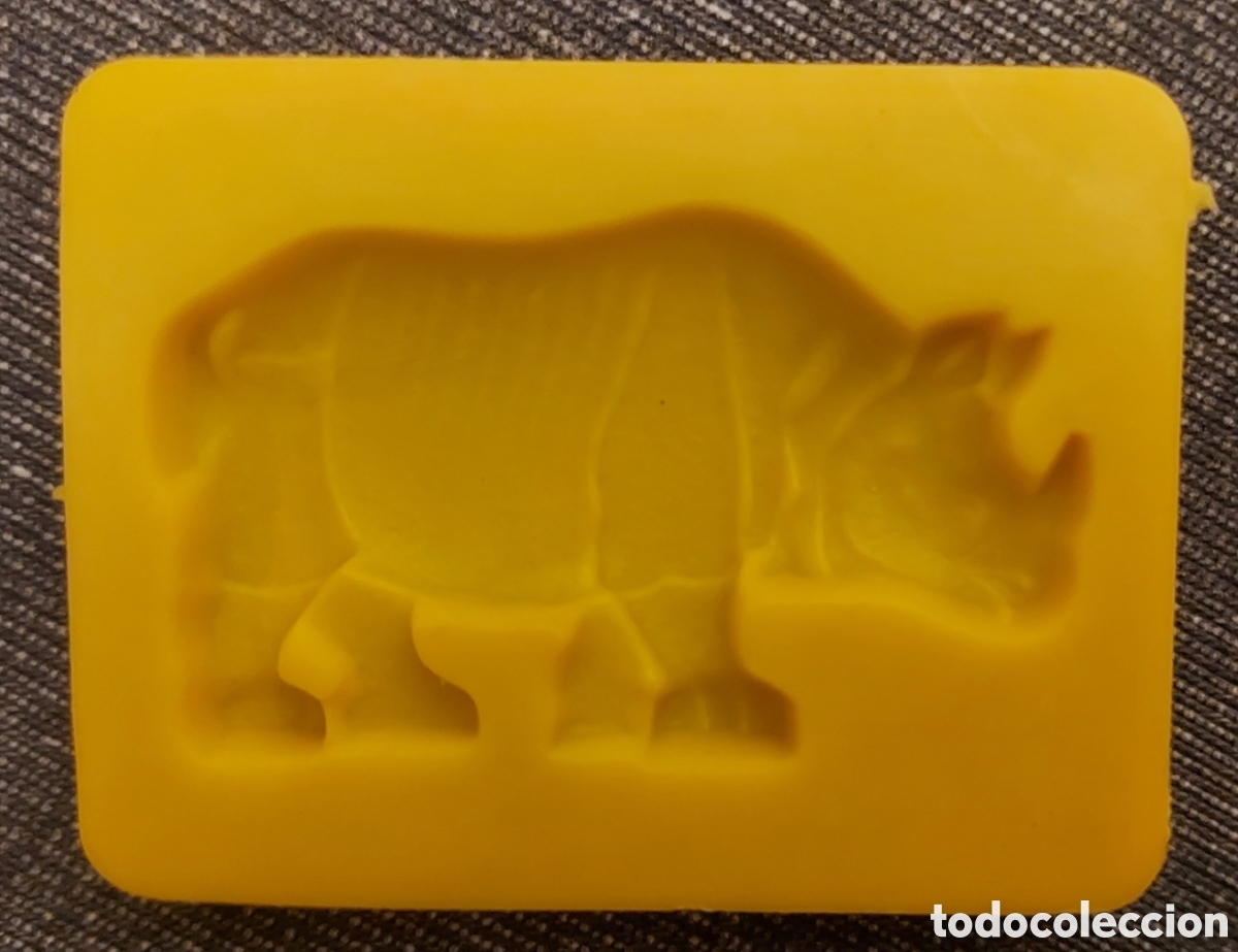 Juguetes antiguos y juegos de colecci&oacute;n: JOVI PLAST. Molde Rinoceronte para plastilina a&ntilde;os 80