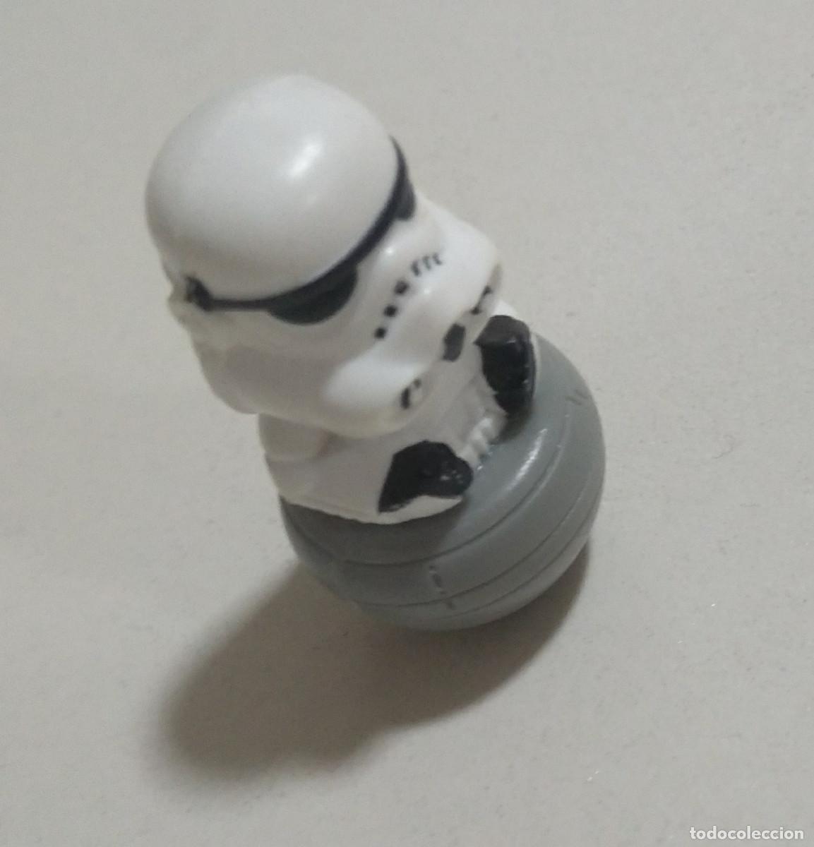 Juguetes antiguos y juegos de colecci&oacute;n: figurita mu&ntilde;eco tentetieso tieso star wars guerra galaxias carrefour rollin rollinz mini soldado