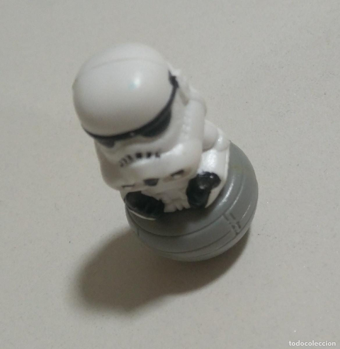 Juguetes antiguos y juegos de colecci&oacute;n: figurita mu&ntilde;eco tentetieso tieso star wars guerra galaxias carrefour rollin rollinz soldado