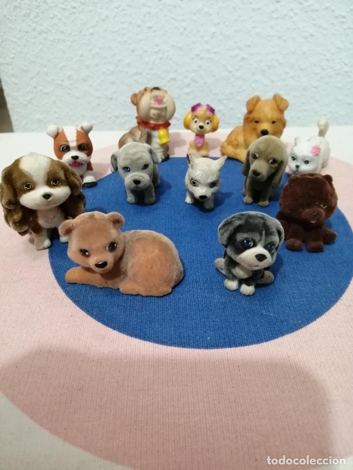 lote de seis perros miniatura de terciopelo. se - Comprar Outros brinquedos  antigos no todocoleccion