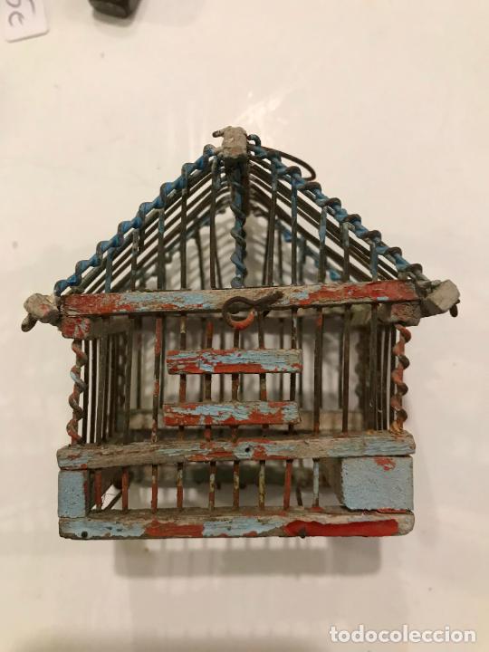 Jouets Anciens et Jeux de collection: Antigua jaula artesanal puede ser de juguete mide 6 x 4,5 x 6,5 madera y alambre
