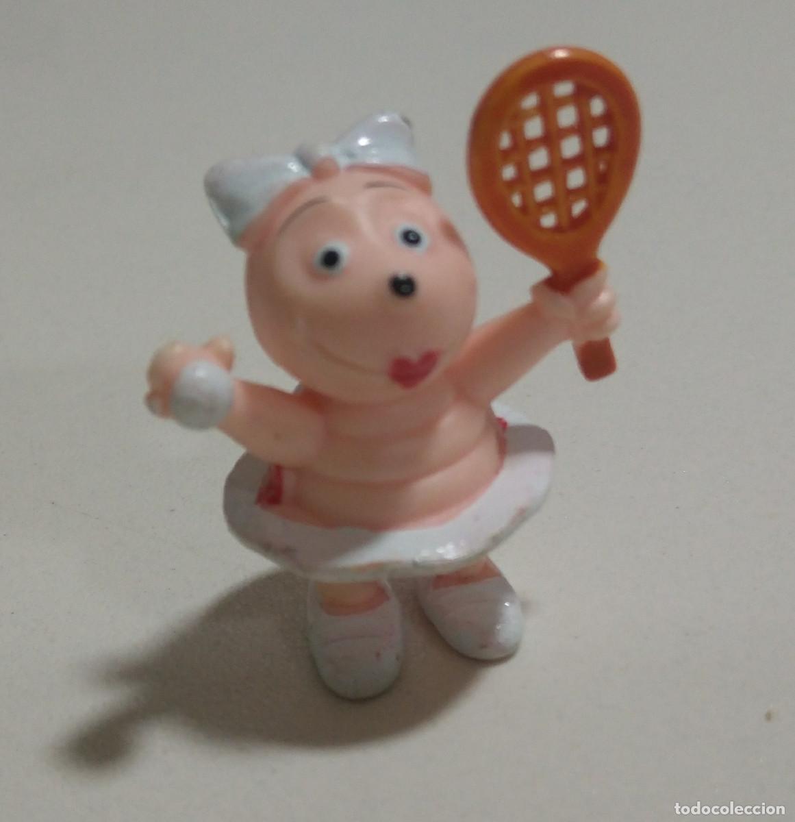 Juguetes antiguos y Juegos de colecci&oacute;n: tortuga tortuguita tenis raqueta mu&ntilde;eco mu&ntilde;equito figurita mini figura deportes yoplait sports