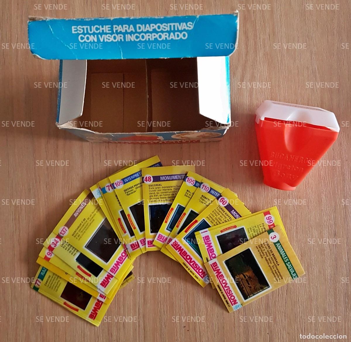 Juguetes antiguos y juegos de colecci&oacute;n: Antiguo visor de diapositivas BIMBOVISION, el cl&aacute;sico de color naranja