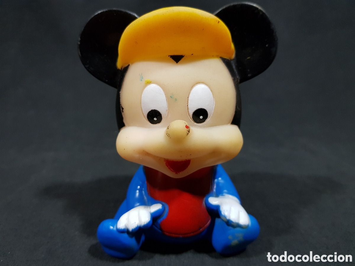 Juguetes antiguos y juegos de colecci&oacute;n: Mu&ntilde;eco Goma Blanda Beb&eacute; Mickey Mouse Walt Disney