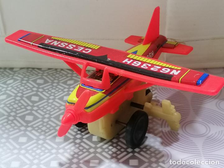Altes Spielzeug und Spiele: AVION CESSNA N6236H, CON CUERDA, CHAPA Y PLASTICO, MADE IN JAPAN