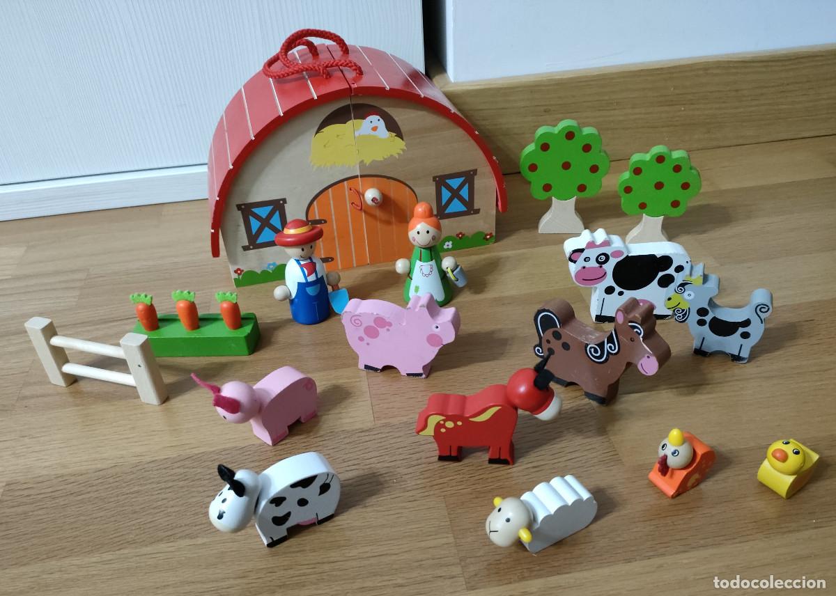 Juguetes antiguos y juegos de colecci&oacute;n: GRANJA DE MADERA - Foto 2