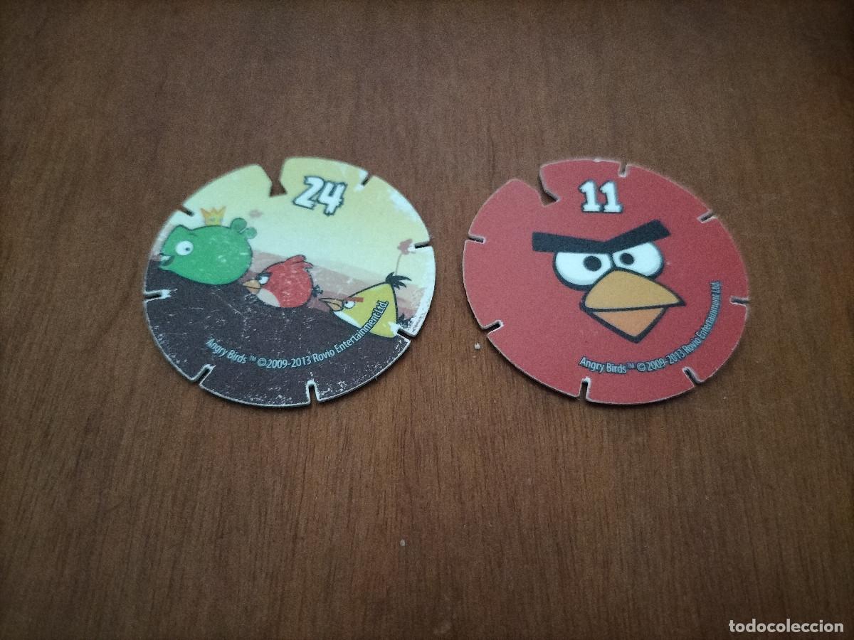 Juguetes antiguos y Juegos de colecci&oacute;n: ANGRY BIRDS. DOS TAZOS. BUEN ESTADO. B-4