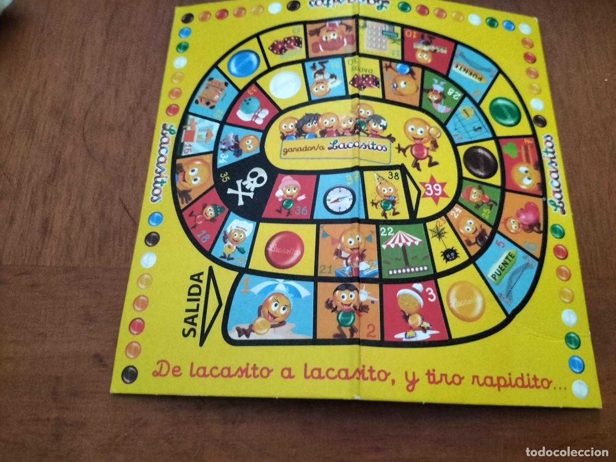 Antique Toys and Collectible Games: TABLERO OCA DE LACASITOS. CART&Oacute;N 15 CM. DOBLADO DE ORIGEN. BUEN ESTADO. B-4