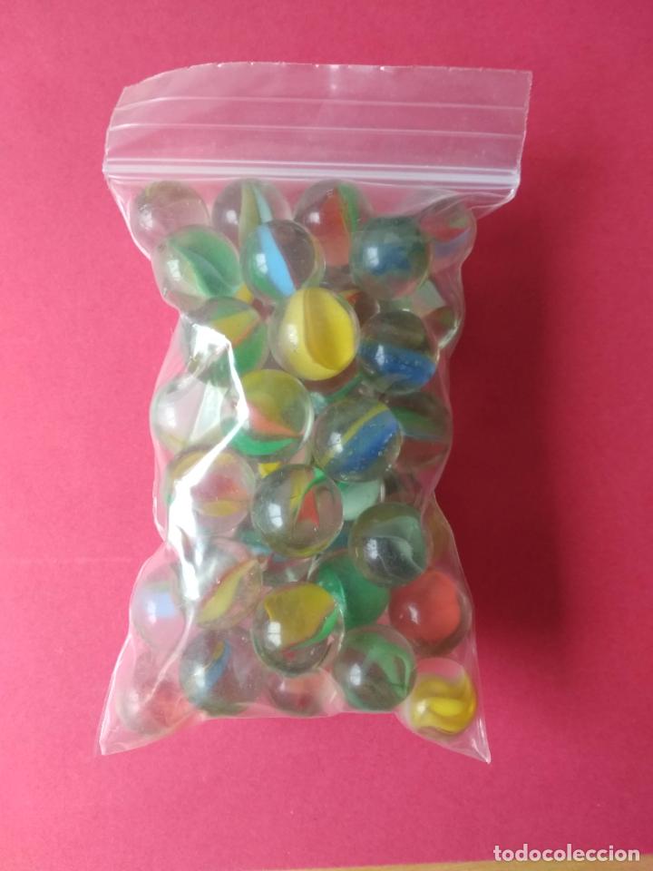 Altes Spielzeug und Spiele: LOTE DE 50 CANICAS TIPO ESPA&Ntilde;OLA