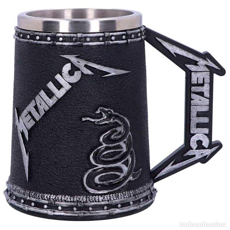 Juguetes antiguos y Juegos de colecci&oacute;n: Jarra The Black Album - Metallica - Tankard Nemesis Now - Jarra Nueva