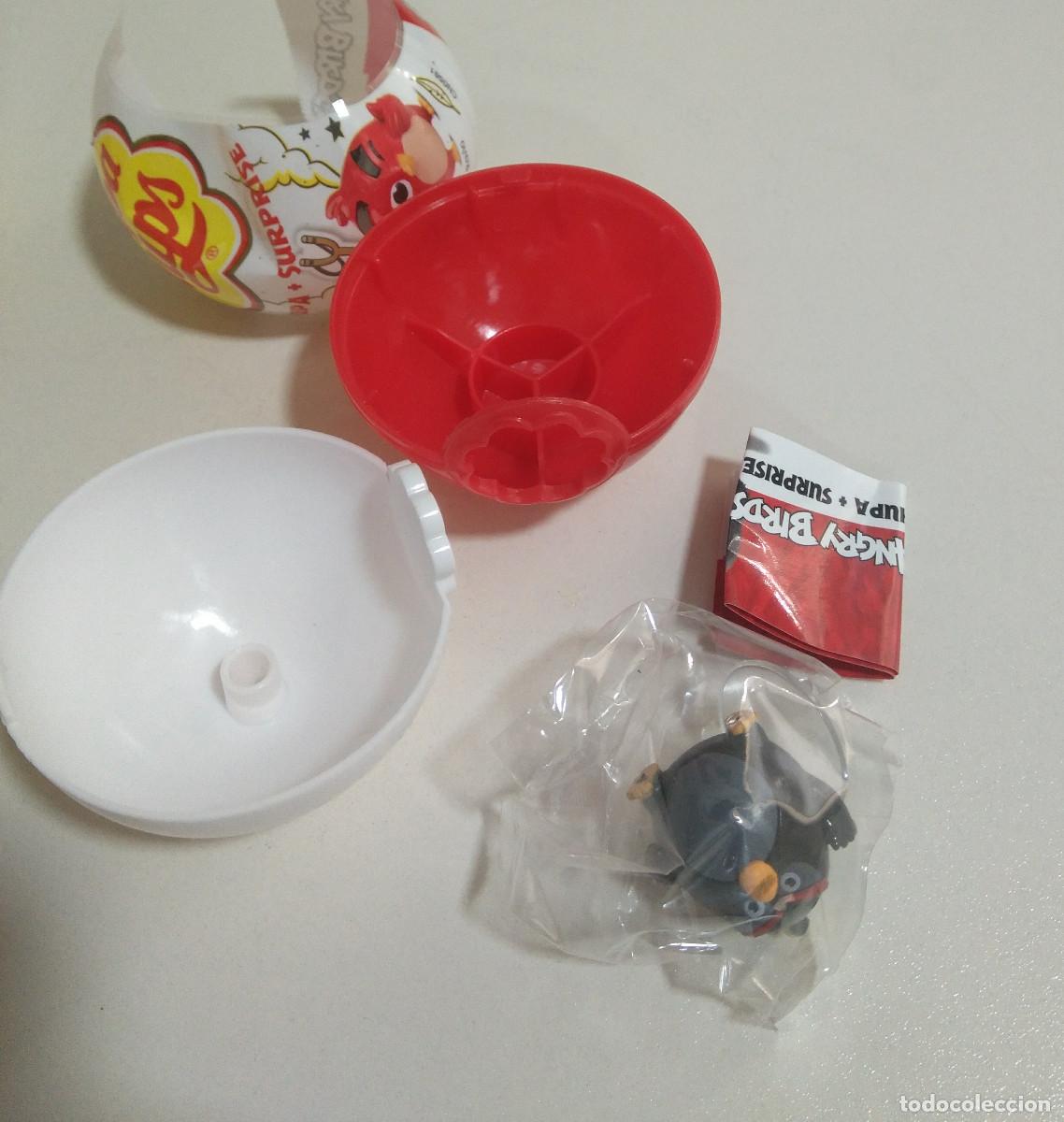 Juguetes antiguos y Juegos de colecci&oacute;n: capsula y figura mu&ntilde;eco bomb chupa chups angry birds rovio etiqueta bola