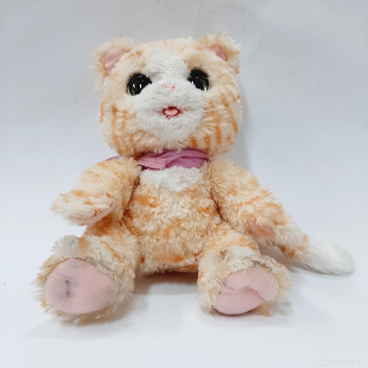Juguetes antiguos y juegos de colecci&oacute;n: Juguete de gatito peludo vintage(14.5)