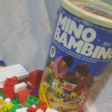 Juguetes antiguos y Juegos de colección: CUBO CON PIEZAS DE MINO BAMBINO NR.141. Lote 397343264